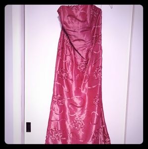 Floral design formal dress